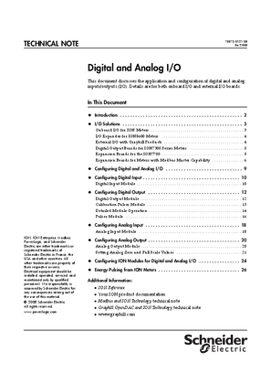 Digital and Analog I/O - EN