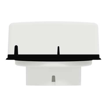 Exhaust fan, Airflow, window, 200mm blade dia, pull cord louvre, white-Bottom View