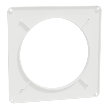 Wallplate, Airflow, for 6100 and 7100 fans, white-Back View (45°x4°)