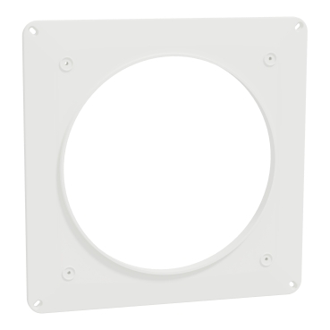 Wallplate, Airflow, for 6100 and 7100 fans, white-Front view (45°x4°)