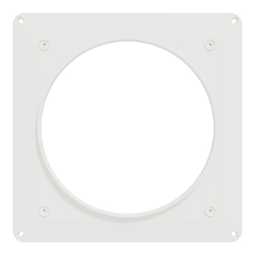 Wallplate, Airflow, for 6100 and 7100 fans, white-Front view
