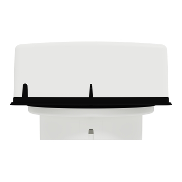 Exhaust fan, Airflow, wall, 200mm blade dia, auto louvre, white-Bottom View