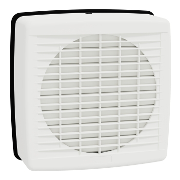 Airflow Exhaust fan wall 200mm blade dia auto louvre white