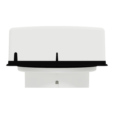 Exhaust fan, Airflow, wall, 200mm blade dia, pull cord louvre, white-Bottom View