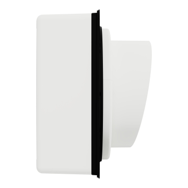 Exhaust fan, Airflow, wall, 200mm blade dia, pull cord louvre, white-Right View
