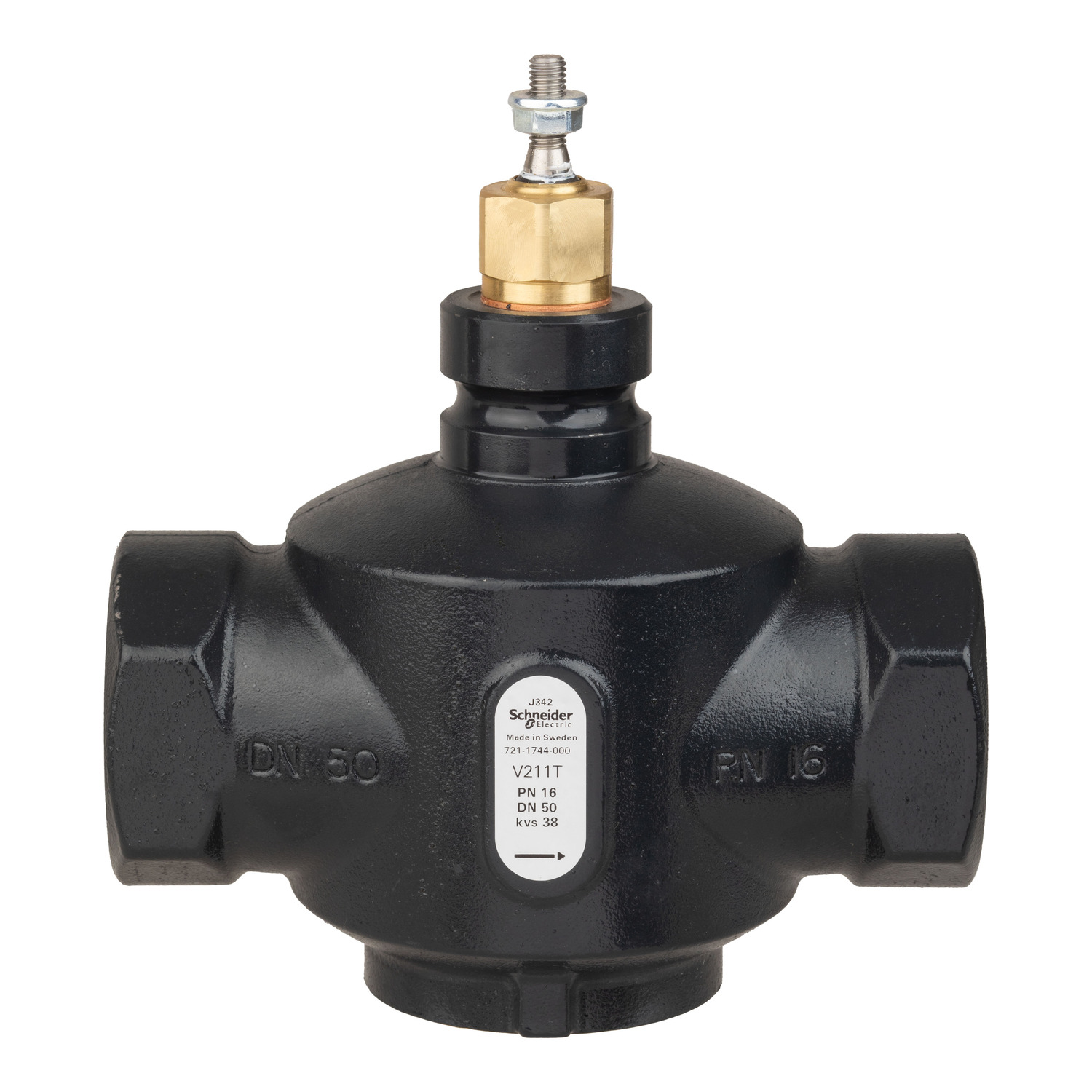 7211744000 - VB: 50 mm, 2W, Globe, Rp int, UC, BR, 38 kvs