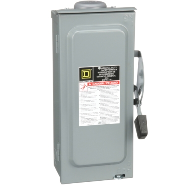 General Duty Safety Switch Square D Designed for residential and commercial applications where economy is a prime consideration. Typical loads are lighting, air conditioning and appliances.