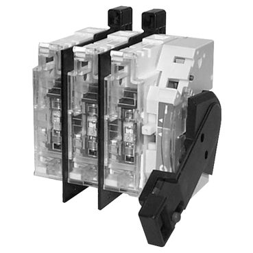 NEMA-Style UL 98 Rotary Handle Disconnect Switches Square D Complete installation includes a D10 disconnect switch, D11 handle operator, and D12 fuse clip kit.