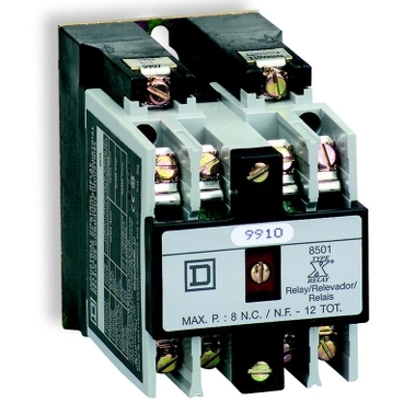 Square D NEMA Relay Square D Square D® 8501 Type X relays combine a rugged, heavy-duty design with modular construction for greater design flexibility.