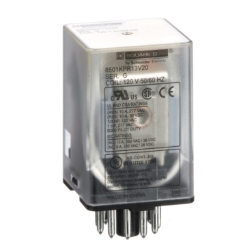 Square D Plug-In GP Relay 8501KU13V14 3PDT-12A 11 PIN 