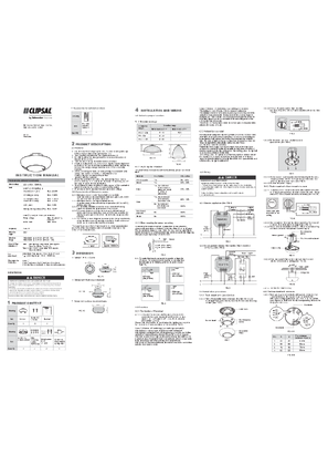 Instruction Manual for752HF2RC Microwave Sensor, dual channel, Remote control option