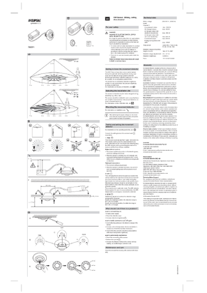 Installation instruction 753CF1 PIR Sensor
