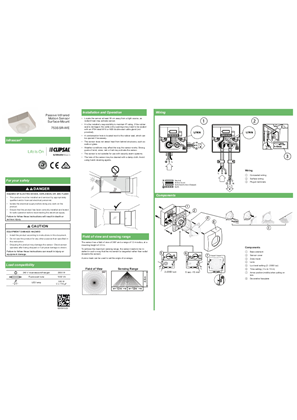 Passive Infrared Motion Sensor, Surface Mount - Installation manual