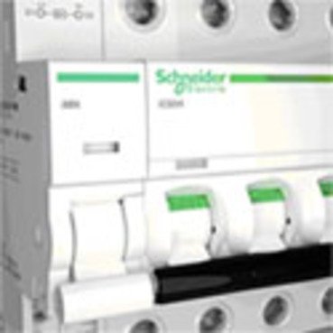 Acti9 iC60 DIN rail MCB with iMN undervoltage release circuit protection