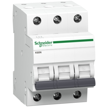 Wyłączniki nadprądowe K60N Schneider Electric Wyłączniki nadprądowe K60 to seria aparatów do 63A. Wyłącznik nadprądowy z serii K60 przeznaczony jest głównie do zastosowań w budownictwie mieszkaniowym..