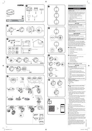 Smoke Alarm 240 V, works with Wiser - Instruction sheet