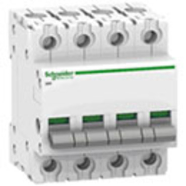iSW DIN rail switch-disconnector, 4 poles