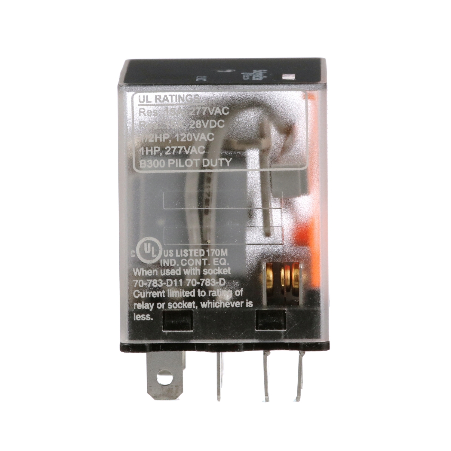 Finder Plug-In Mount Relay, 220V dc Coil, 6A Switching Current, 3PDT, 3PDT