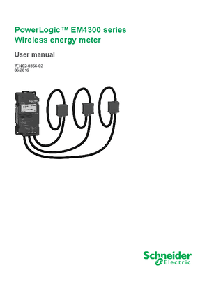 PowerLogic™ EM4300 series user manual