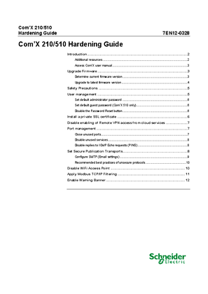 Com’X 210/510 Hardening Guide