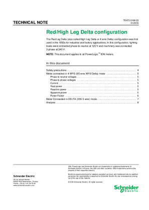 Red/High Leg Dela Configuration