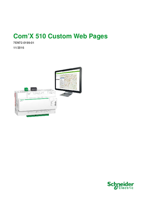 Com'X 510 Custom Web Pages - EN