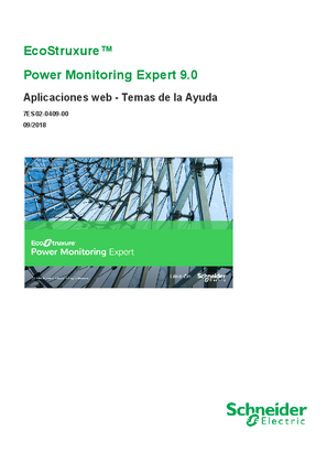 Power Monitoring Expert 9.0 Aplicaciones web Temas de la Ayuda