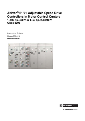 Altivar 61/71 Adjustable Speed Drive Controllers Installation Instructions