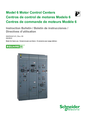 Model 6 Motor Control Centers User Guide