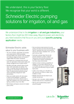 Schneider Electric pumping solutions for irrigation, oil and gas