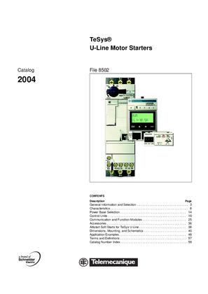 TeSys U-Line Motor Starters Catalog