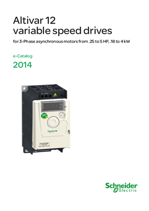 Altivar 12 Variable Speed Drives Catalog (US 2014)