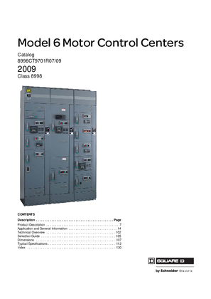 Square D Model 6 Motor Control Centers Catalog