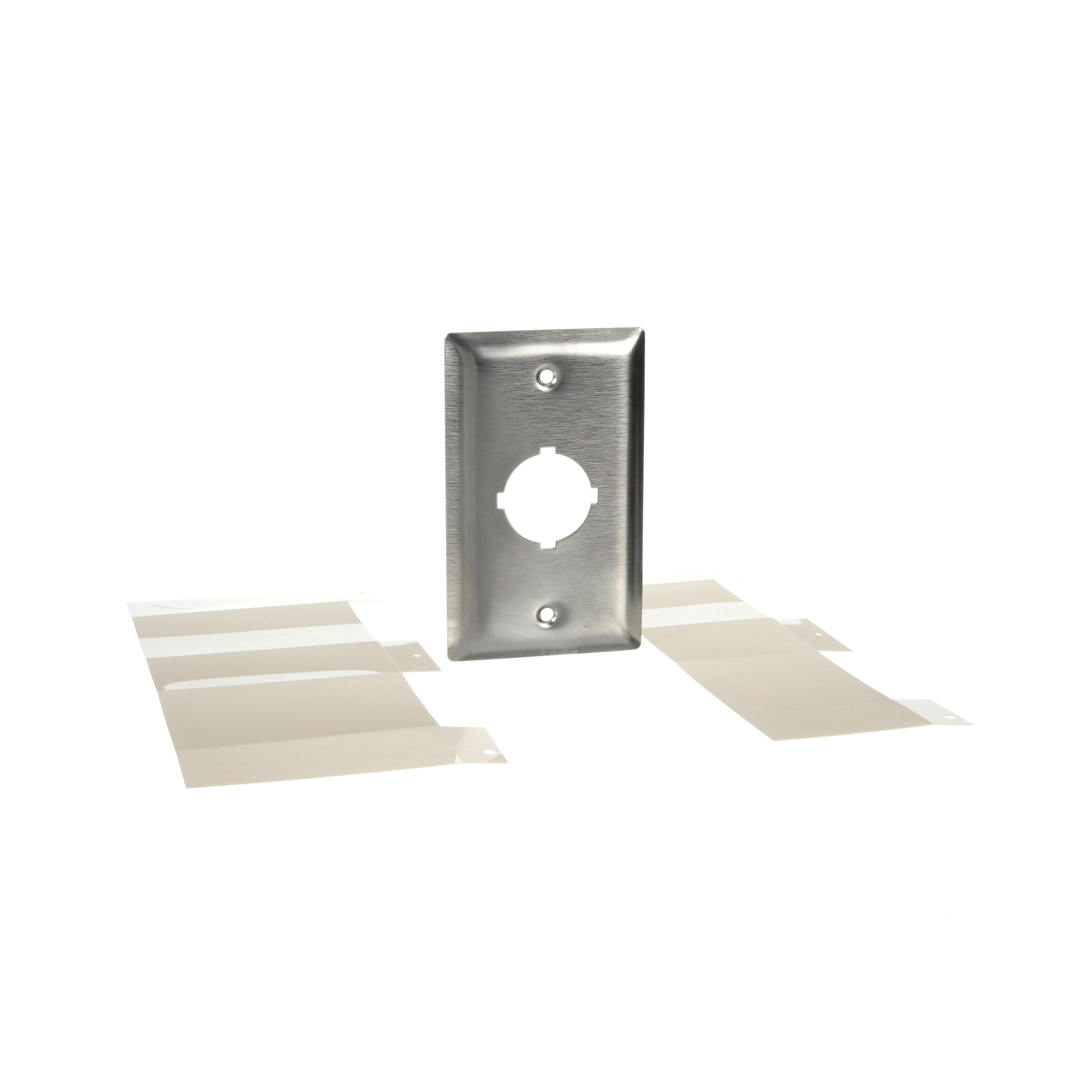 30mm Push button, Type K, flush plate, 1 hole, NEMA 1