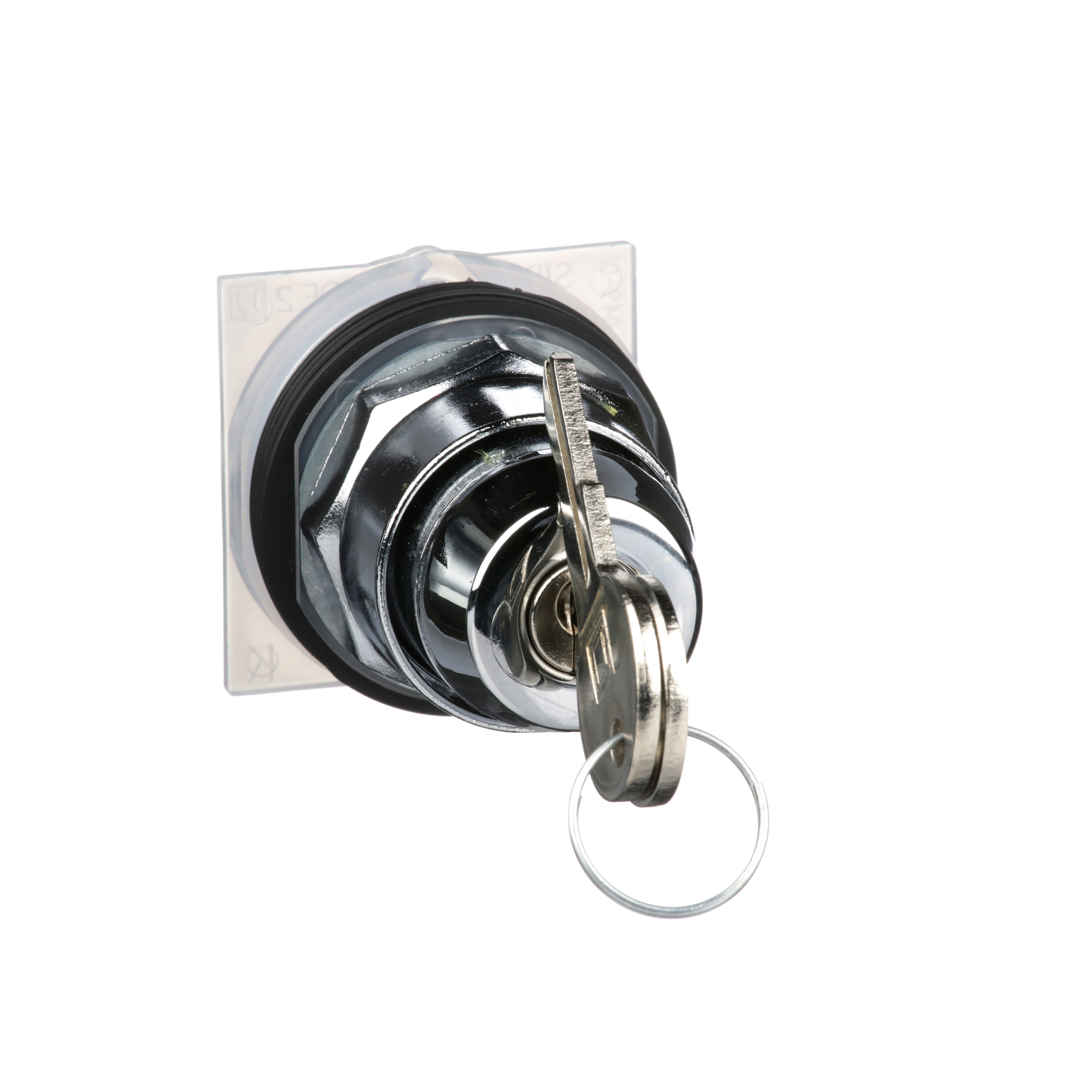 30mm Push Button, Type K, keyed selector switch, 3 position, C cam, spring return both sides to center