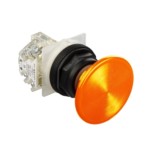 9001skr8a Pushbutton O 30 Plastic Bezel Mushroom Head O 41 Mm Amber W O Contact Schneider Electric Usa