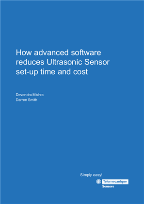 How advanced software reduces Ultrasonic Sensor set-up time and cost