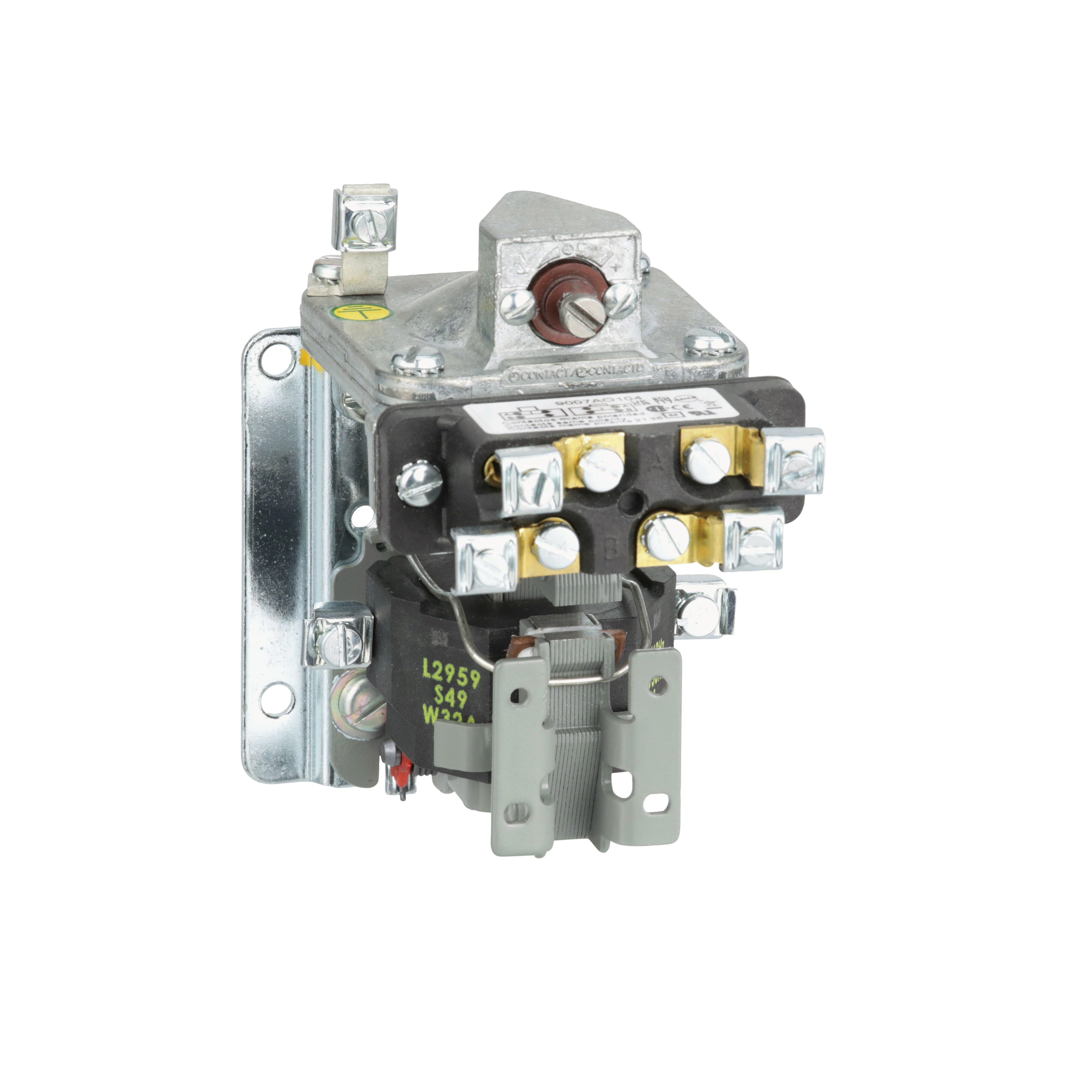 Timing Relay, Type A, pneumatic, on delay, 0.1 to 60 seconds, 15A, 600V, SPDT, timed, 110/120VAC 50/60Hz coil, open