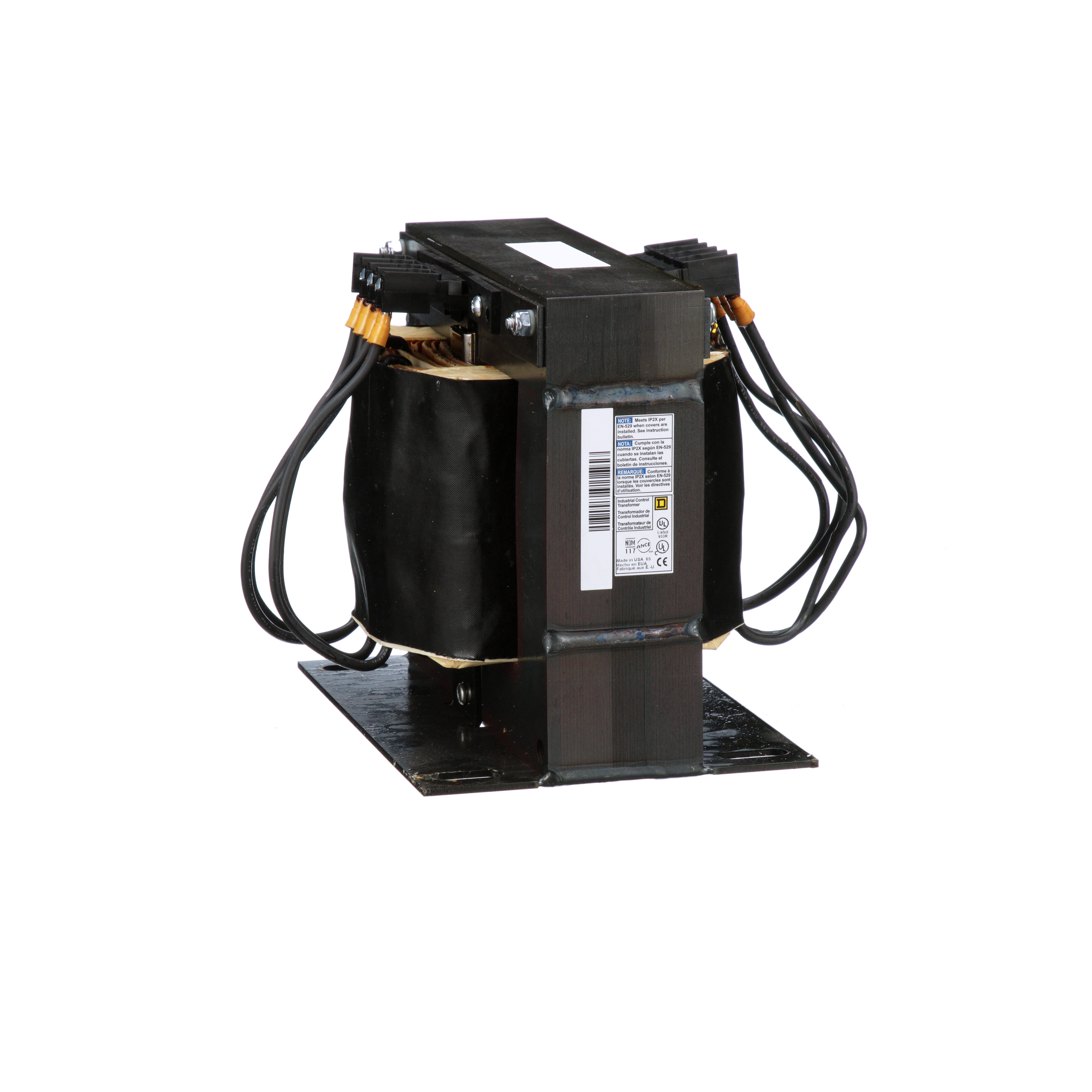 Industrial control transformer, Type T, 1 phase, 3000VA, 600V primary, 120/240V secondary, 50/60Hz