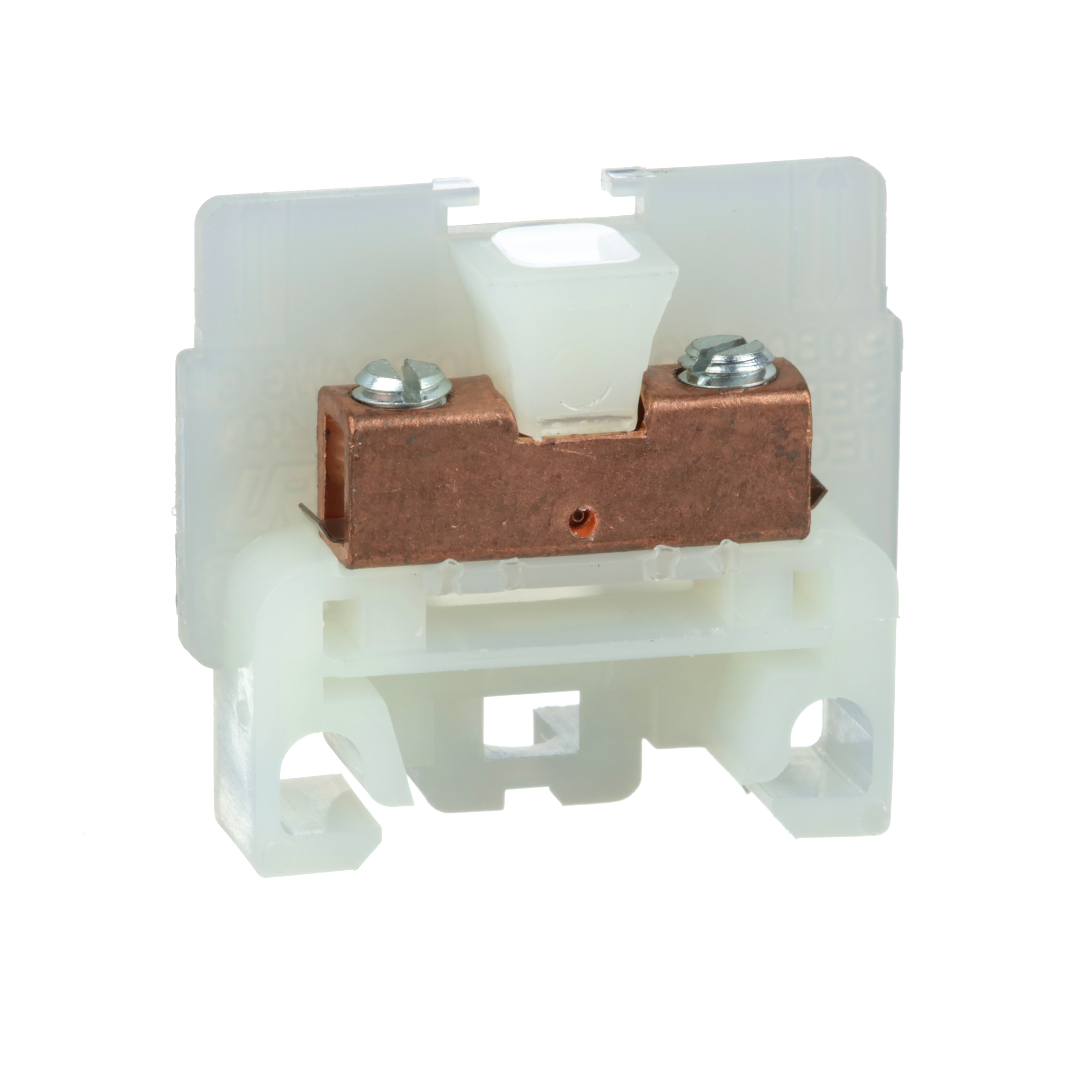 Terminal block, Linergy, box connector, natural colored block, 40A, 600 V