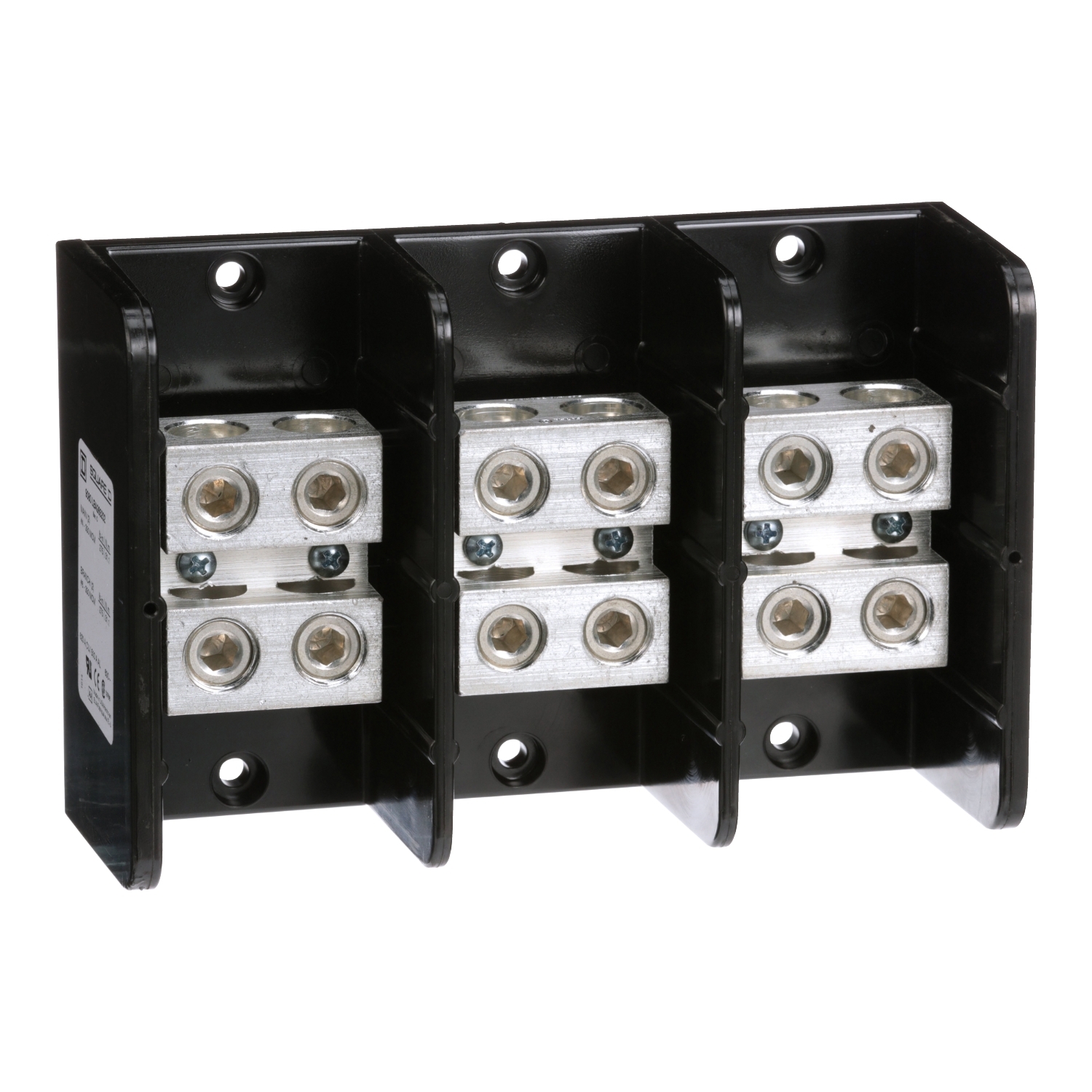 9080LBA365202 Power distribution block, Linergy, 3 pole, 2 line, 2