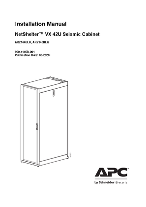 NetShelter VX Enclosures : Seismic (Manual)