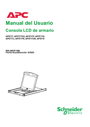 Manual del usuario de la consola LCD del rack