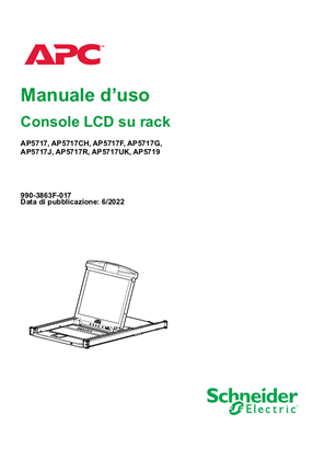 Console LCD per rack - Manuale utente