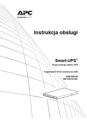 Instrukcja obsługi-Smart-UPS™ Bezprzerwowy zasilacz UPS