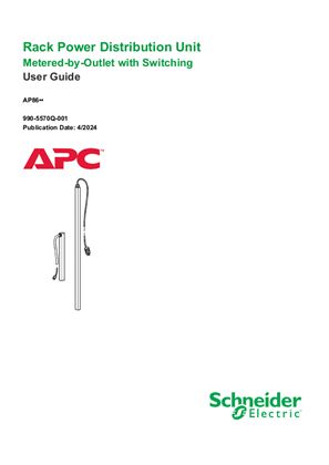 Metered by Outlet with Switching Rack Power Distribution Unit User Guide Firmware Version 6.8.0