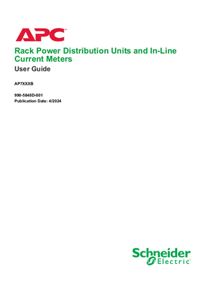 Online User Guide Rack PDUs and In-Line Current Meters AP7XXXB