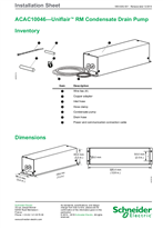 ACAC10046—Uniflair RM Condensate Drain Pump Installation Sheet