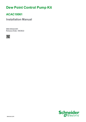 ACAC10061 Dew Point Control Pump Kit_Installation Manual