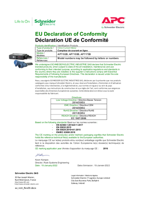 Declaration UE de Conformity